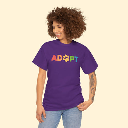 Adopt Rainbow | Unisex Crewneck Tee - Detezi Designs - 23650109343706986471