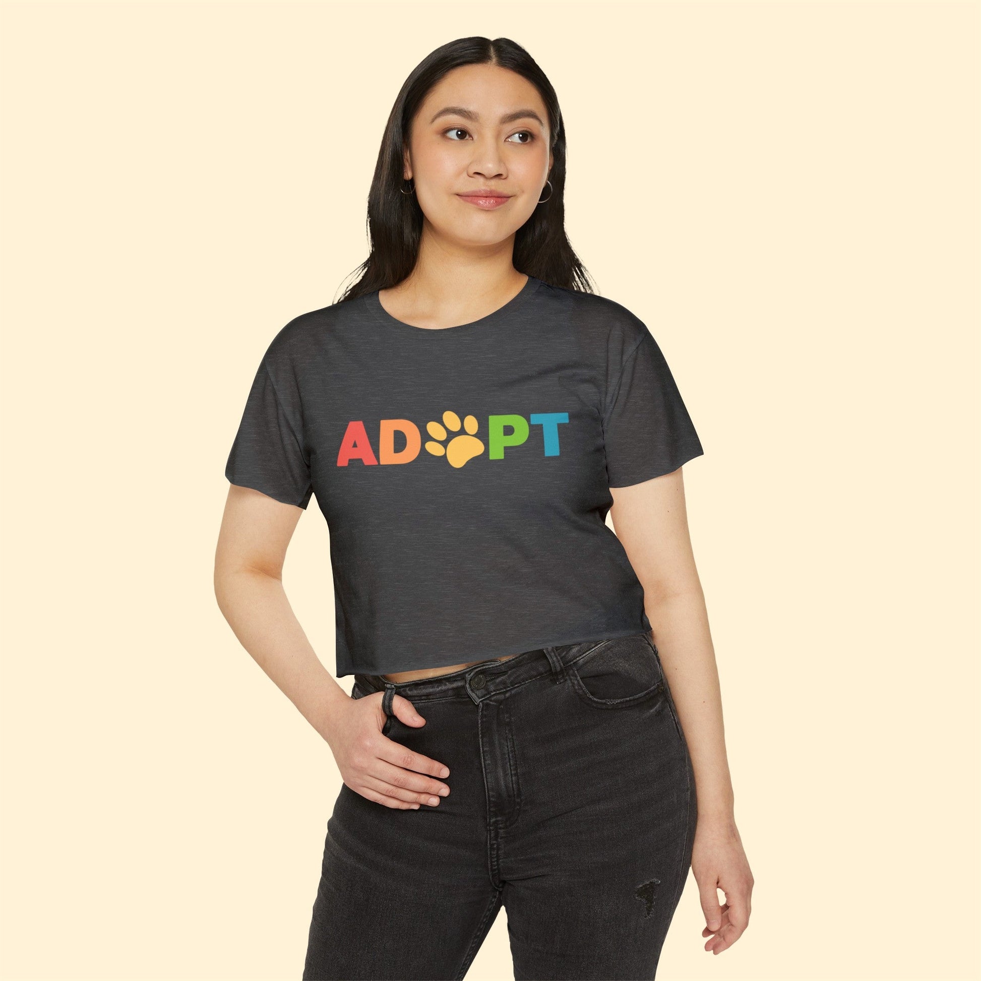 Adopt Rainbow | Women's Festival Crop Top - Detezi Designs-92677117803396773758