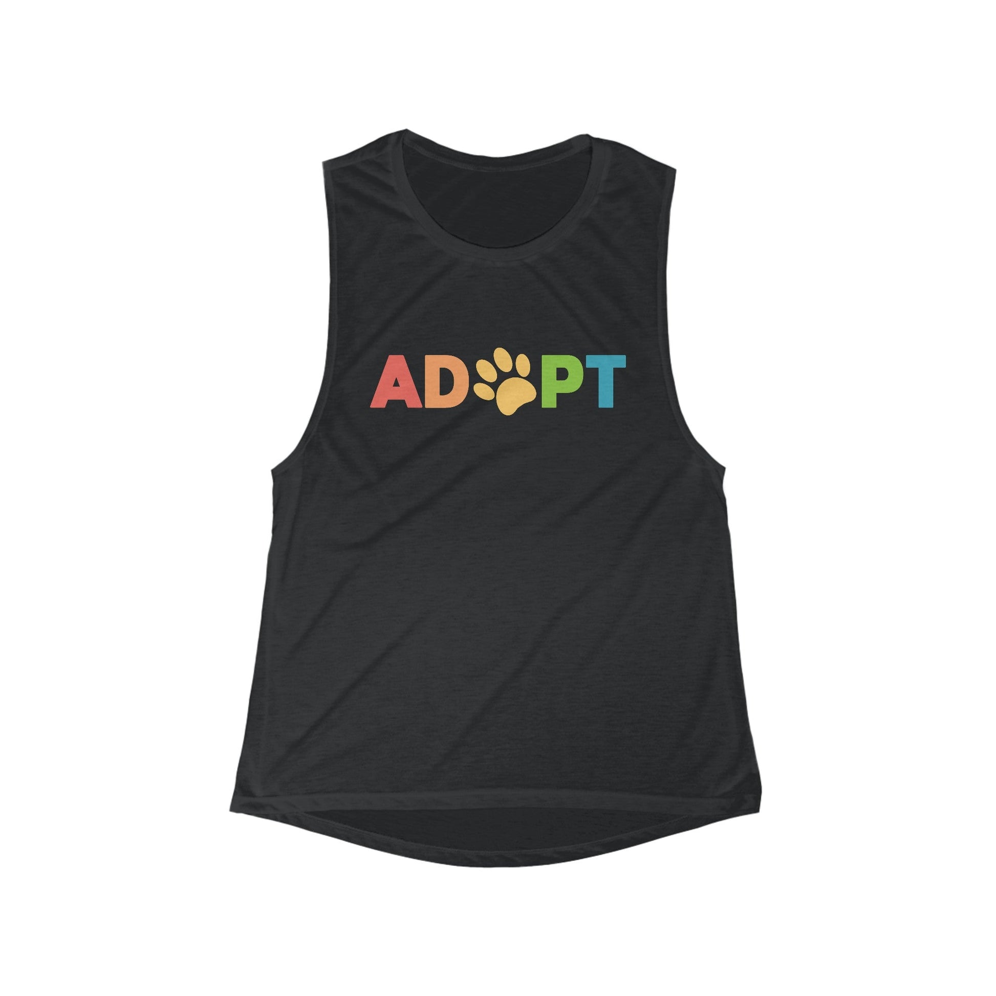 Adopt Rainbow | Women's Flowy Scoop Muscle Tank - Detezi Designs-47403546317162513790