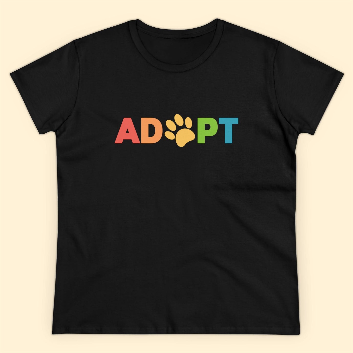 Adopt Rainbow | Women's Midweight Cotton Tee - Detezi Designs - 22055224407910663292