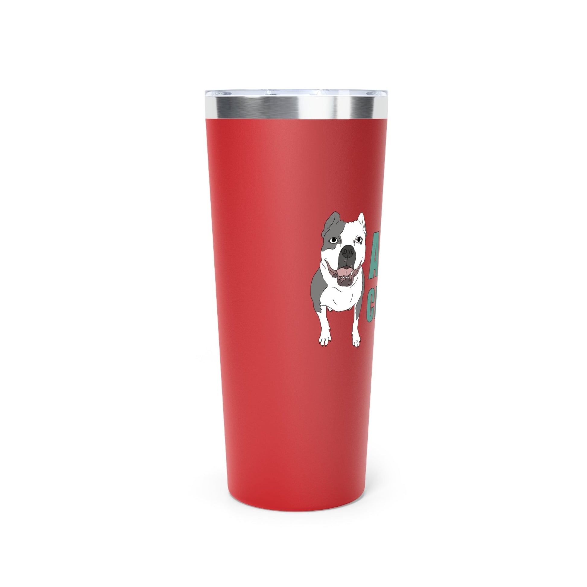 Adopt The Cropped | American Bully | Insulated Tumbler, 22oz - Detezi Designs - 11121744558407876041