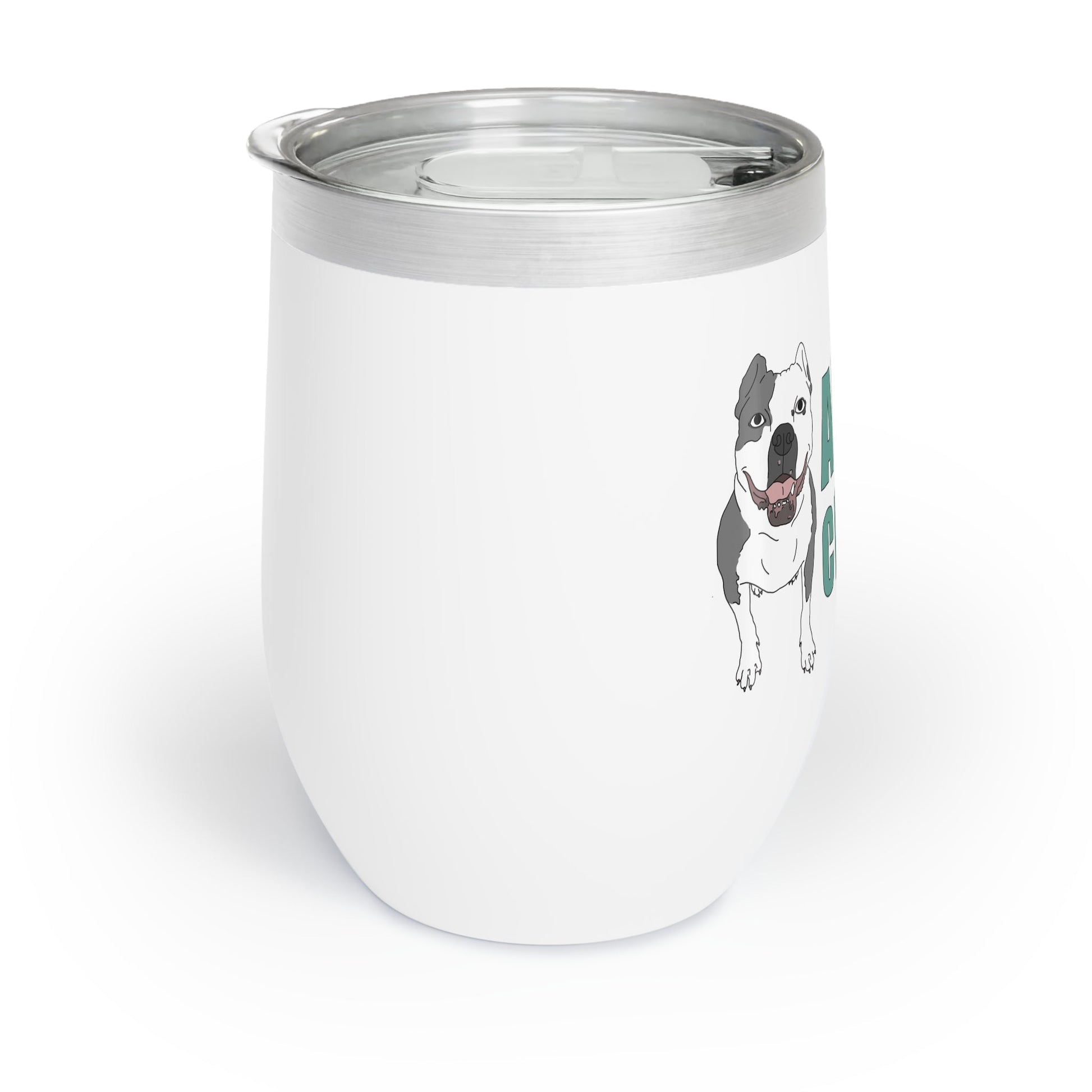 Adopt The Cropped | American Bully | Wine Tumbler - Detezi Designs - 93770670211229704814