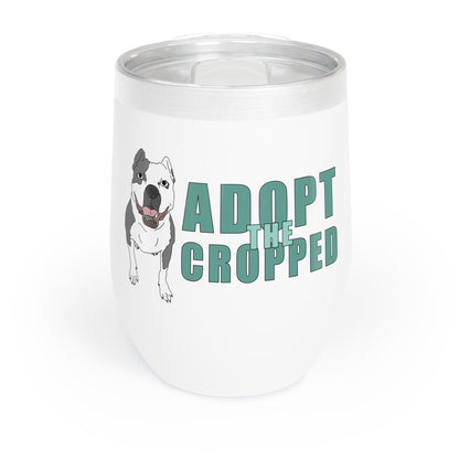 Adopt The Cropped | American Bully | Wine Tumbler - Detezi Designs - 93770670211229704814