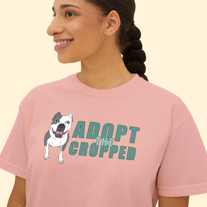 Adopt The Cropped | Comfort Colors Boxy Tee - Detezi Designs - 14345749196995000501