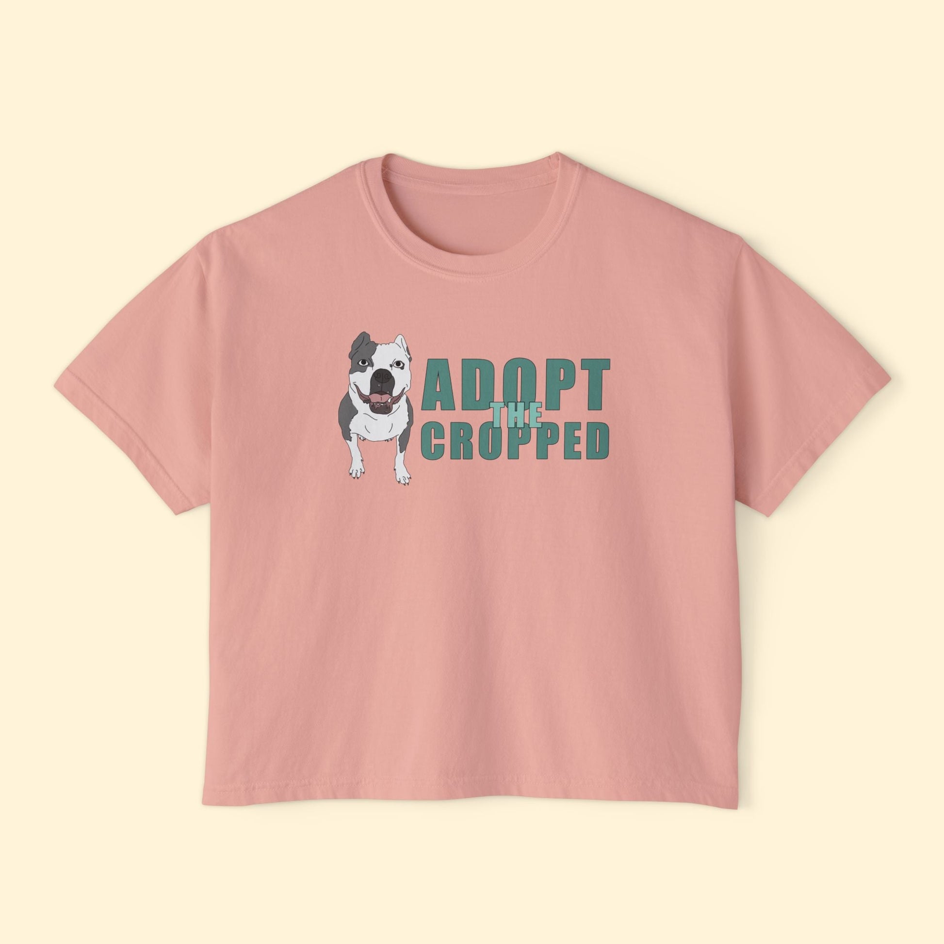 Adopt The Cropped | Comfort Colors Boxy Tee - Detezi Designs - 14345749196995000501