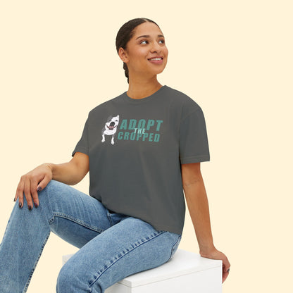 Adopt The Cropped | Comfort Colors Boxy Tee - Detezi Designs - 14345749196995000501