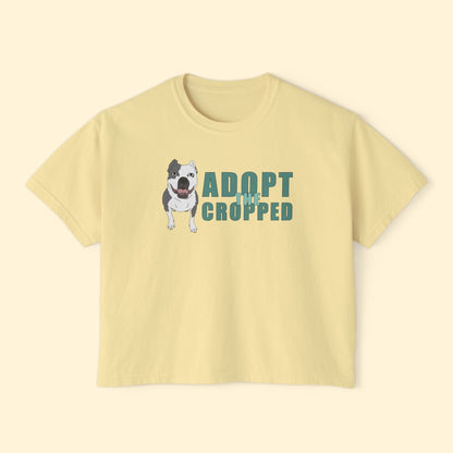 Adopt The Cropped | Comfort Colors Boxy Tee - Detezi Designs - 34102664212183655047