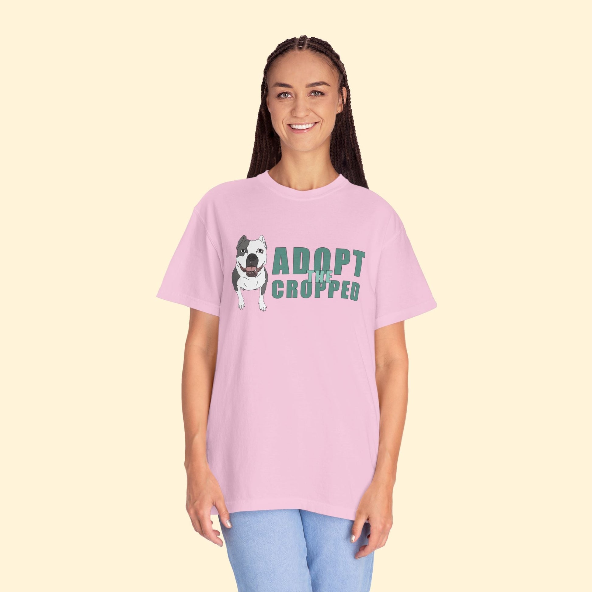 Adopt The Cropped | Comfort Colors Unisex T-shirt - Detezi Designs - 32298109870927292791