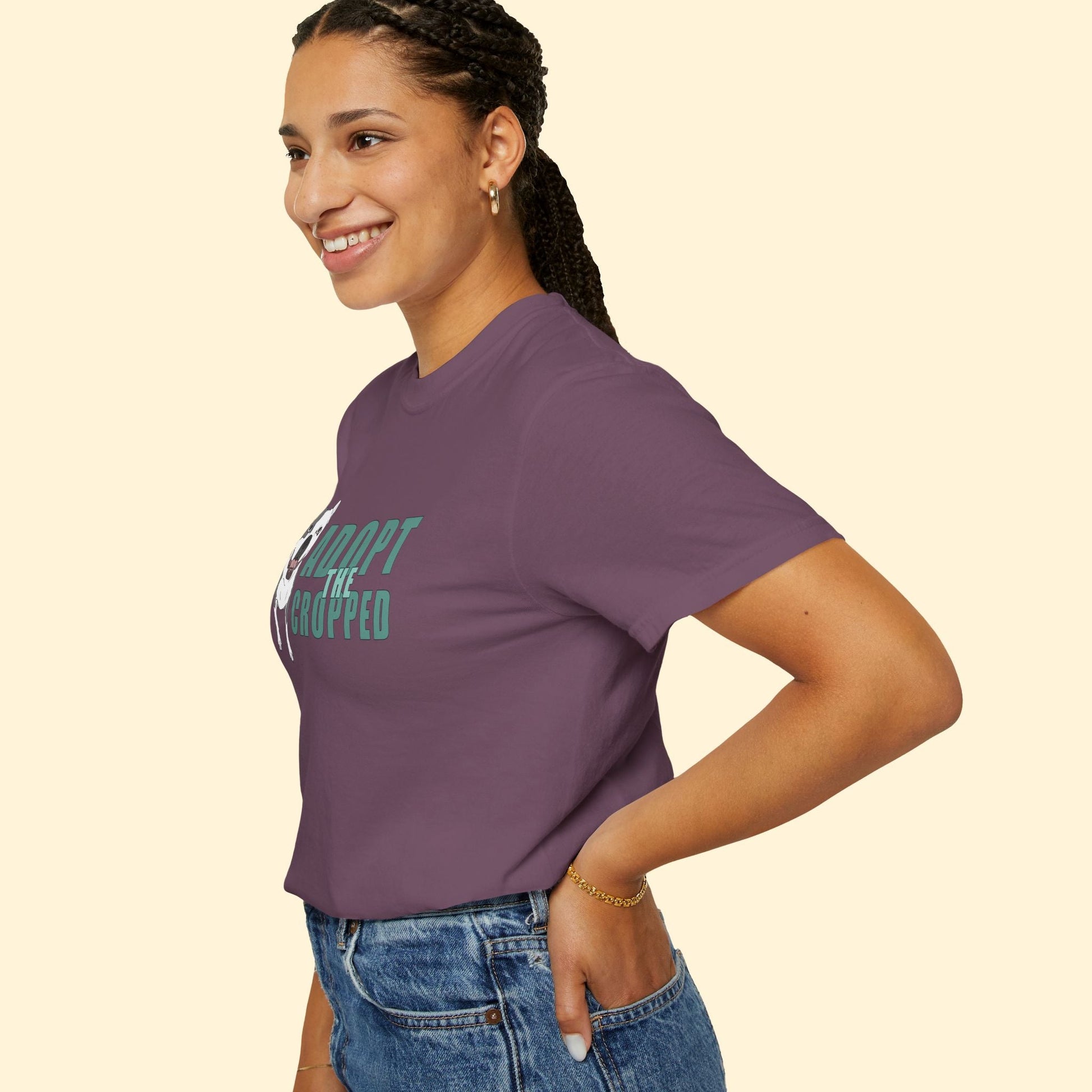 Adopt The Cropped | Comfort Colors Unisex T-shirt - Detezi Designs - 32298109870927292791