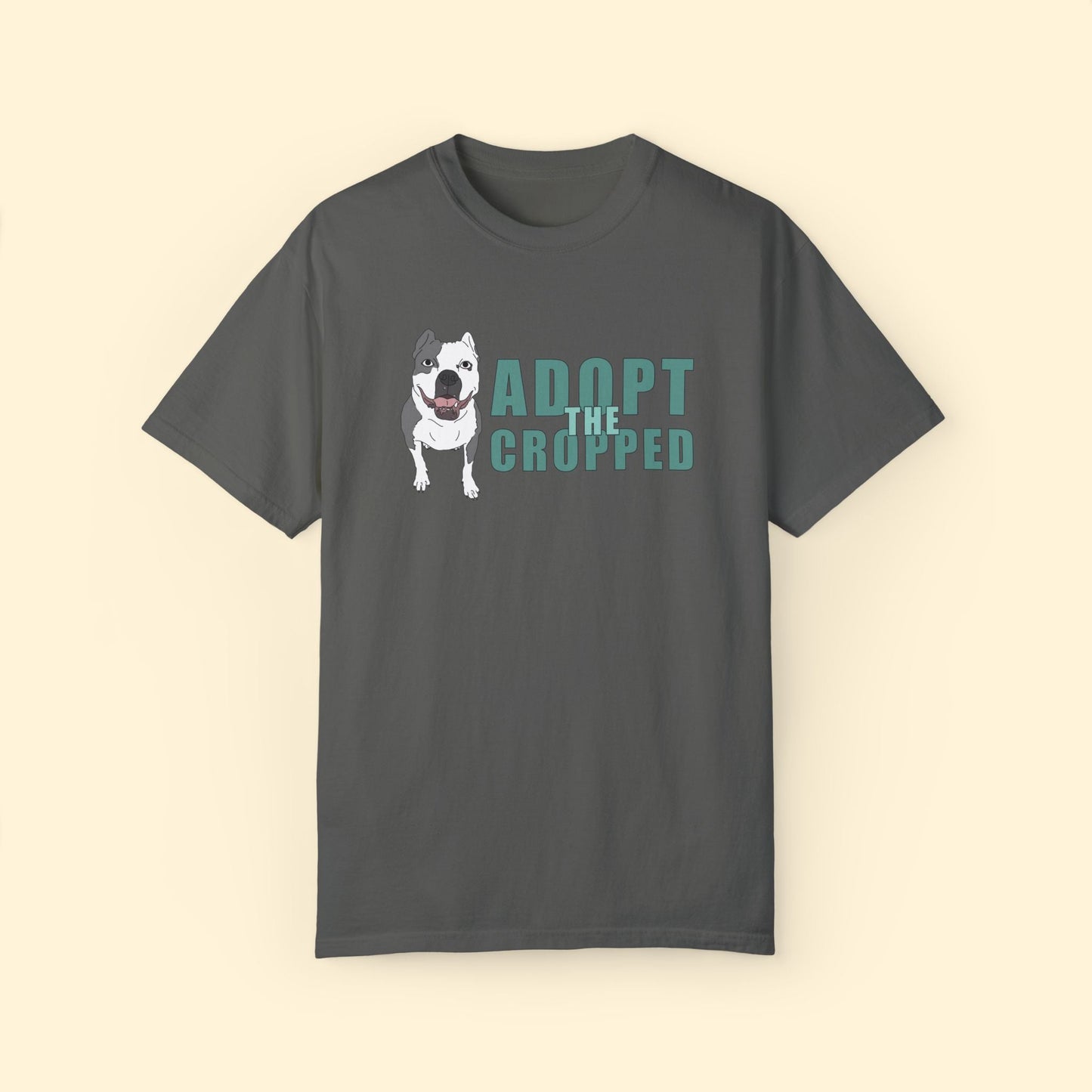 Adopt The Cropped | Comfort Colors Unisex T-shirt - Detezi Designs - 82356485263134875485