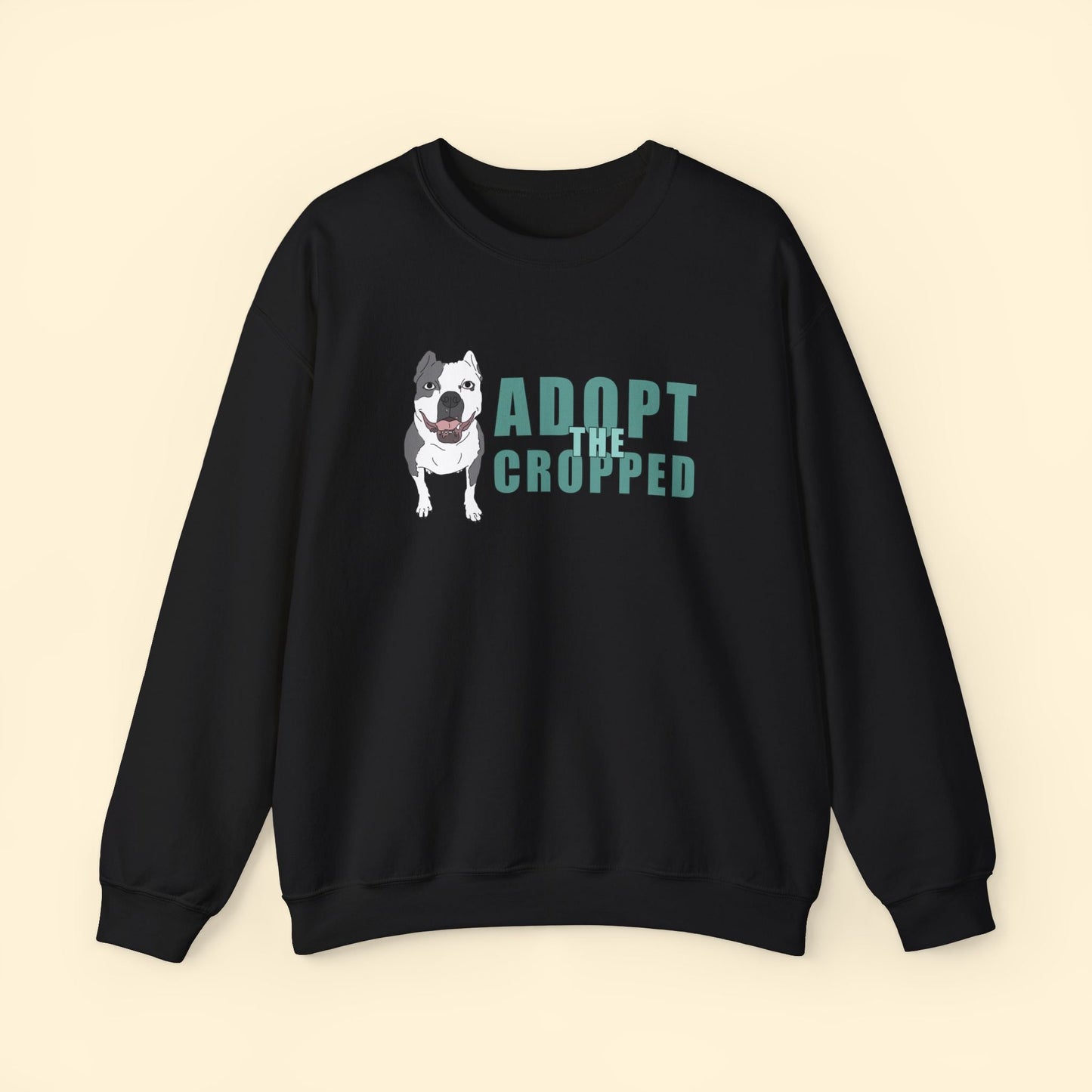 Adopt The Cropped | Crewneck Sweatshirt - Detezi Designs - 10853054368683011676