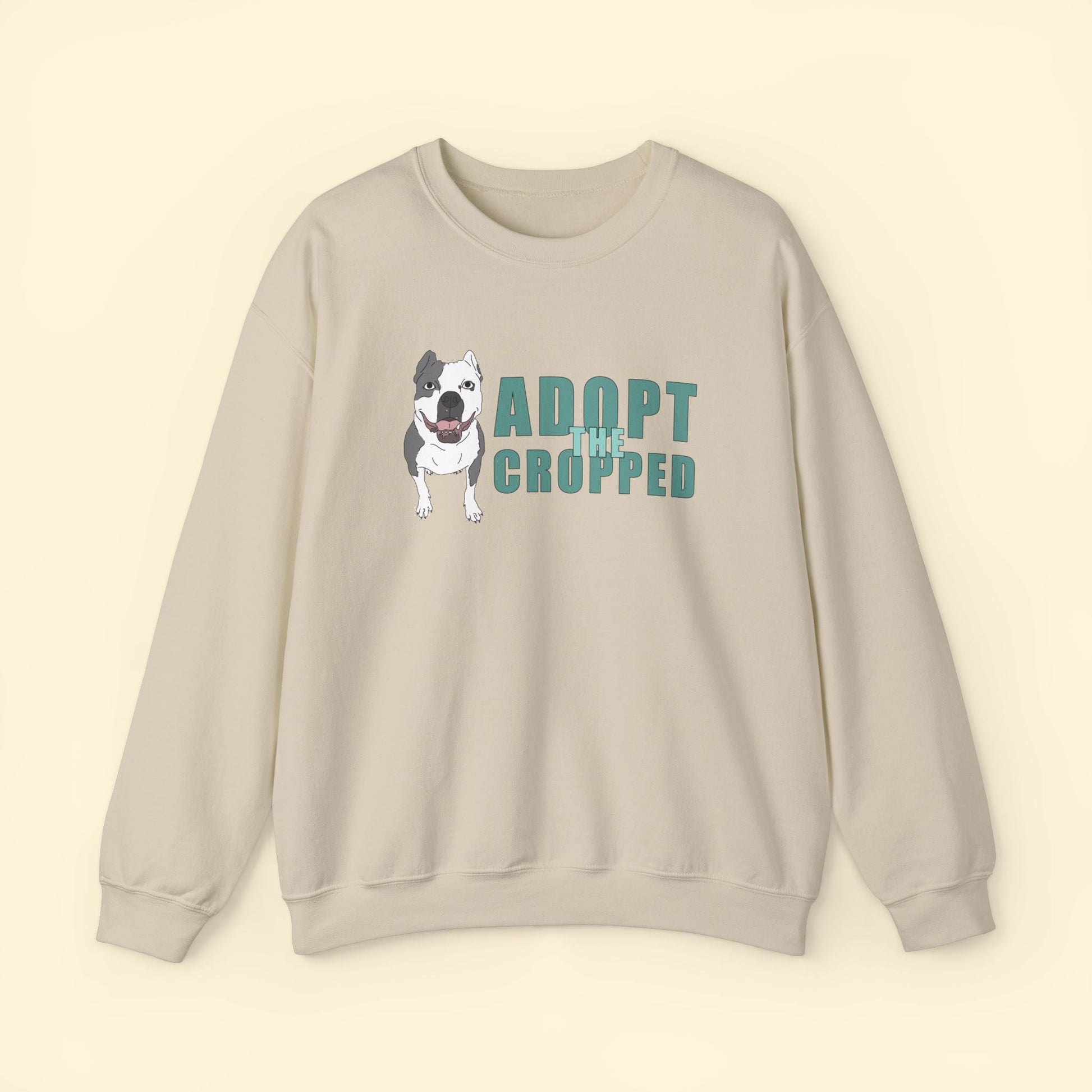 Adopt The Cropped | Crewneck Sweatshirt - Detezi Designs - 24786526084535684770