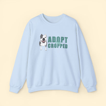 Adopt The Cropped | Crewneck Sweatshirt - Detezi Designs - 25919873656275108329