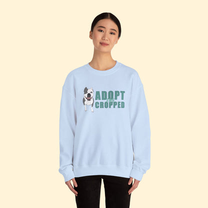 Adopt The Cropped | Crewneck Sweatshirt - Detezi Designs - 26356949494697542969