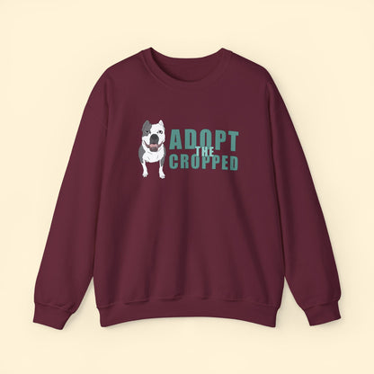 Adopt The Cropped | Crewneck Sweatshirt - Detezi Designs - 30031778283401090077