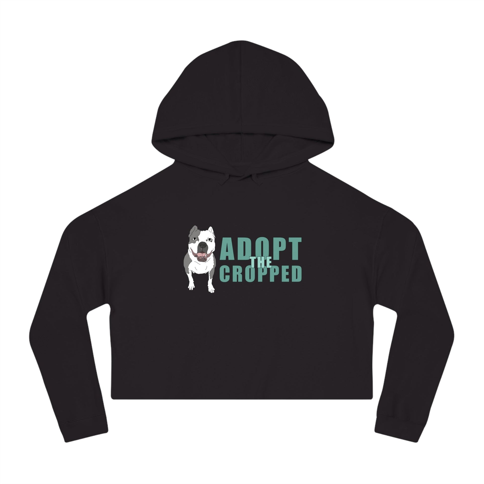 Adopt The Cropped | Cropped Hooded Sweatshirt - Detezi Designs - 15634952474721160220