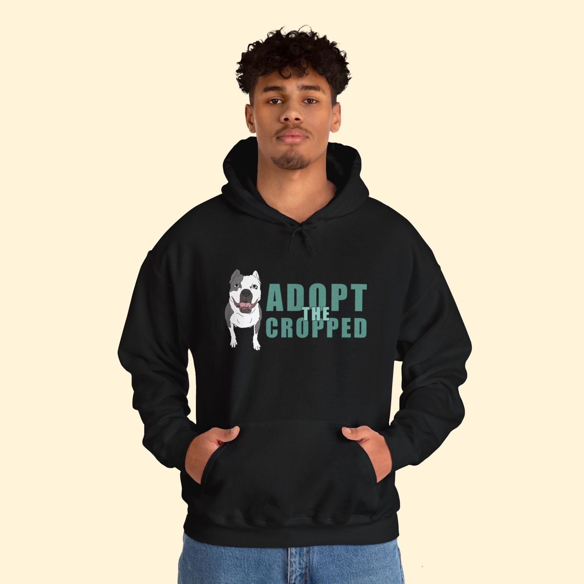 Adopt The Cropped | Hooded Sweatshirt - Detezi Designs - 31851723177789187741