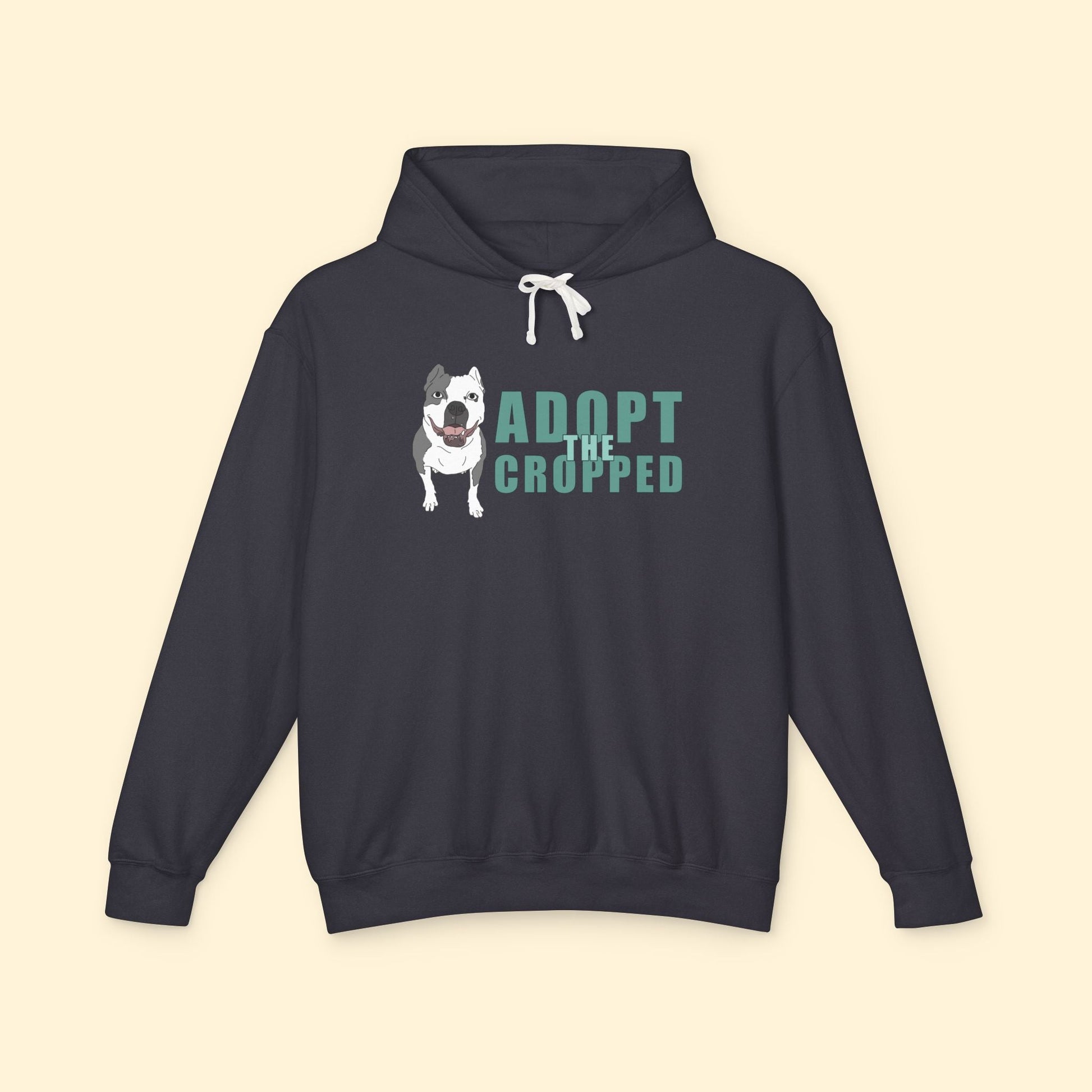 Adopt The Cropped | Lightweight Comfort Colors Hooded Sweatshirt - Detezi Designs - 10359082767307135425