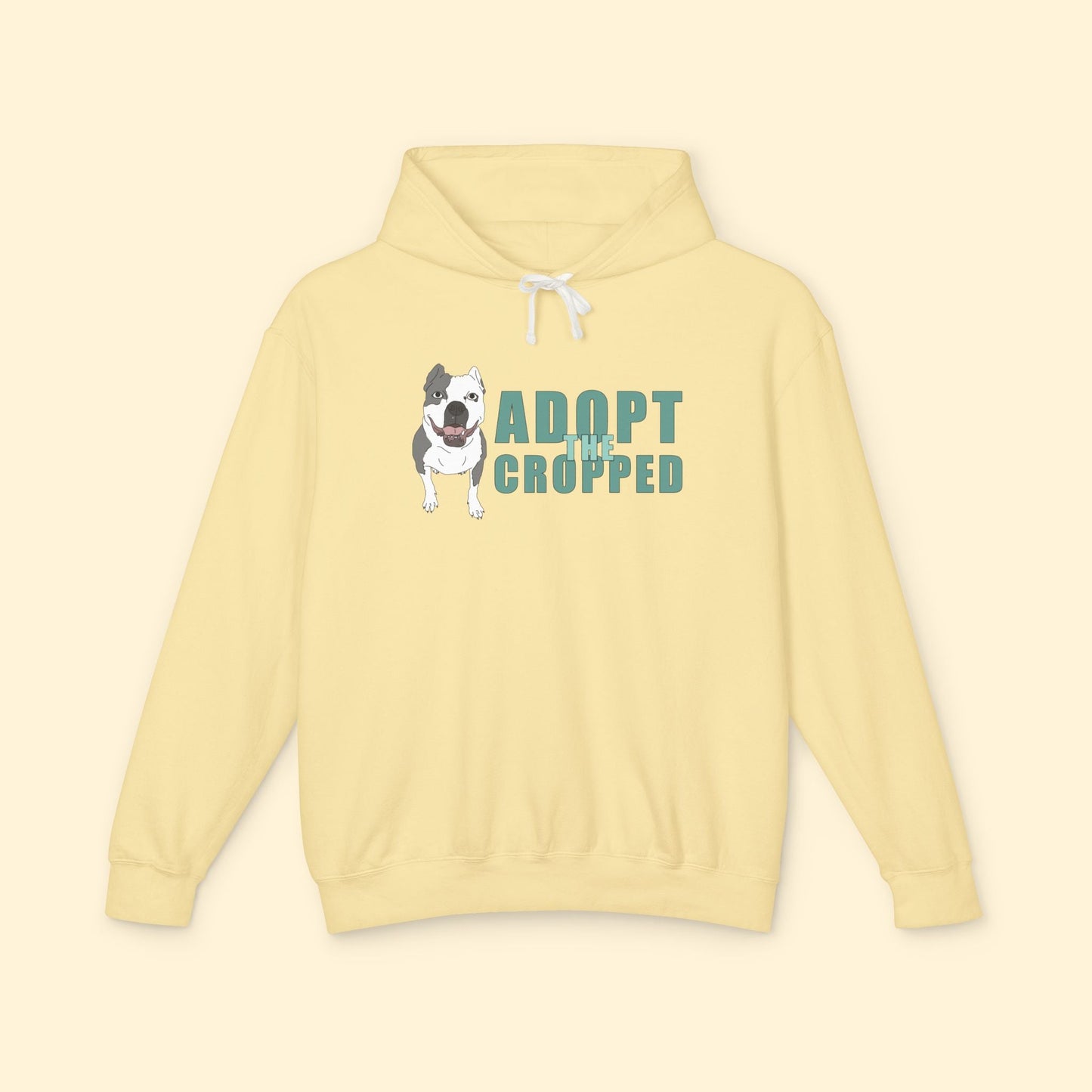 Adopt The Cropped | Lightweight Comfort Colors Hooded Sweatshirt - Detezi Designs - 10986222591230102636