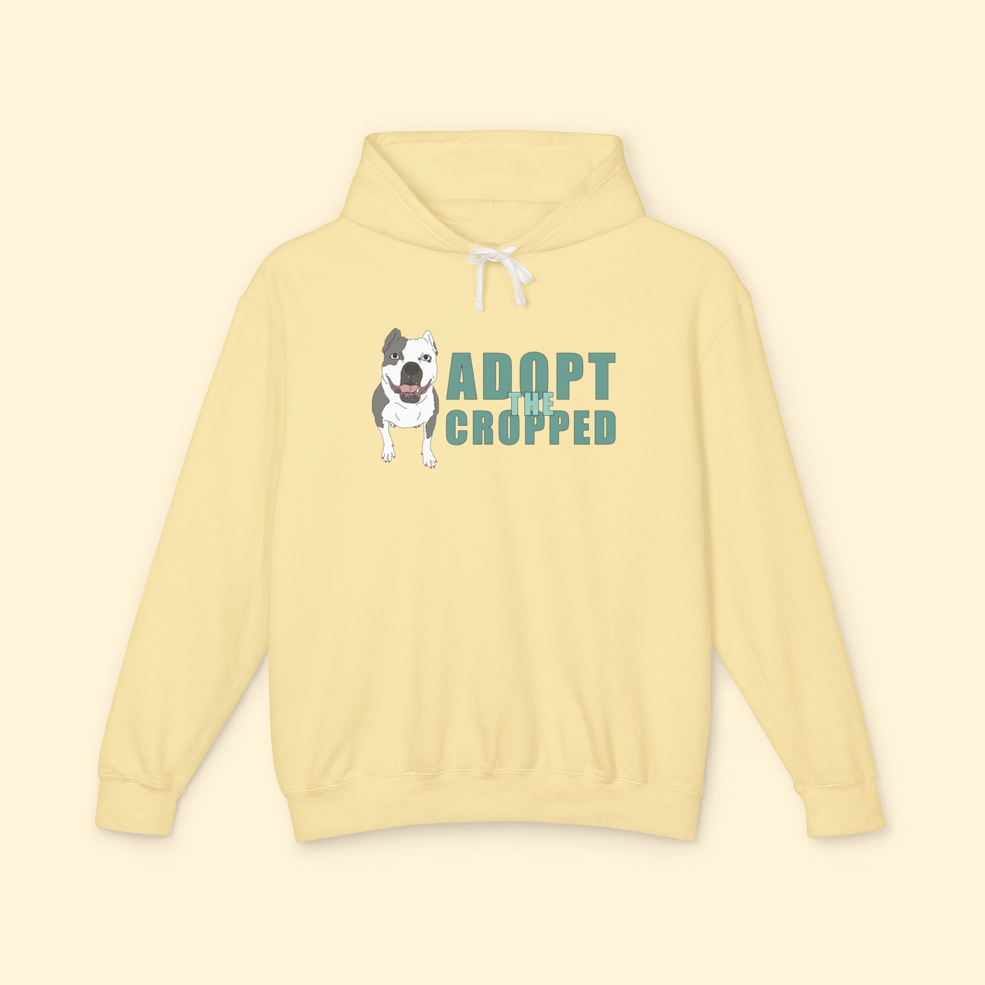 Adopt The Cropped | Lightweight Comfort Colors Hooded Sweatshirt - Detezi Designs - 10986222591230102636