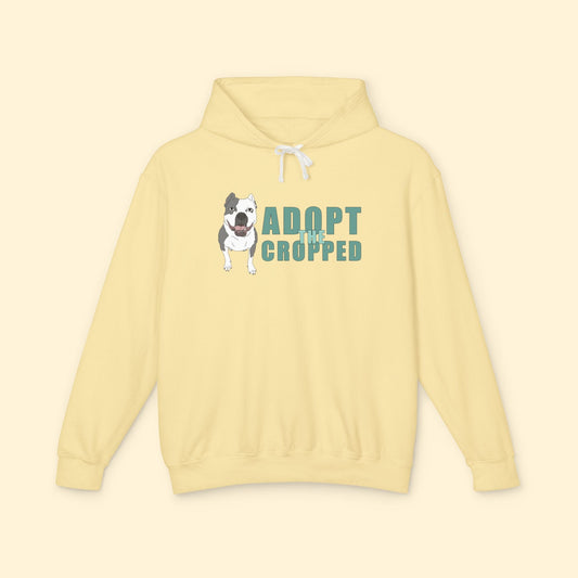 Adopt The Cropped | Lightweight Comfort Colors Hooded Sweatshirt - Detezi Designs - 10986222591230102636