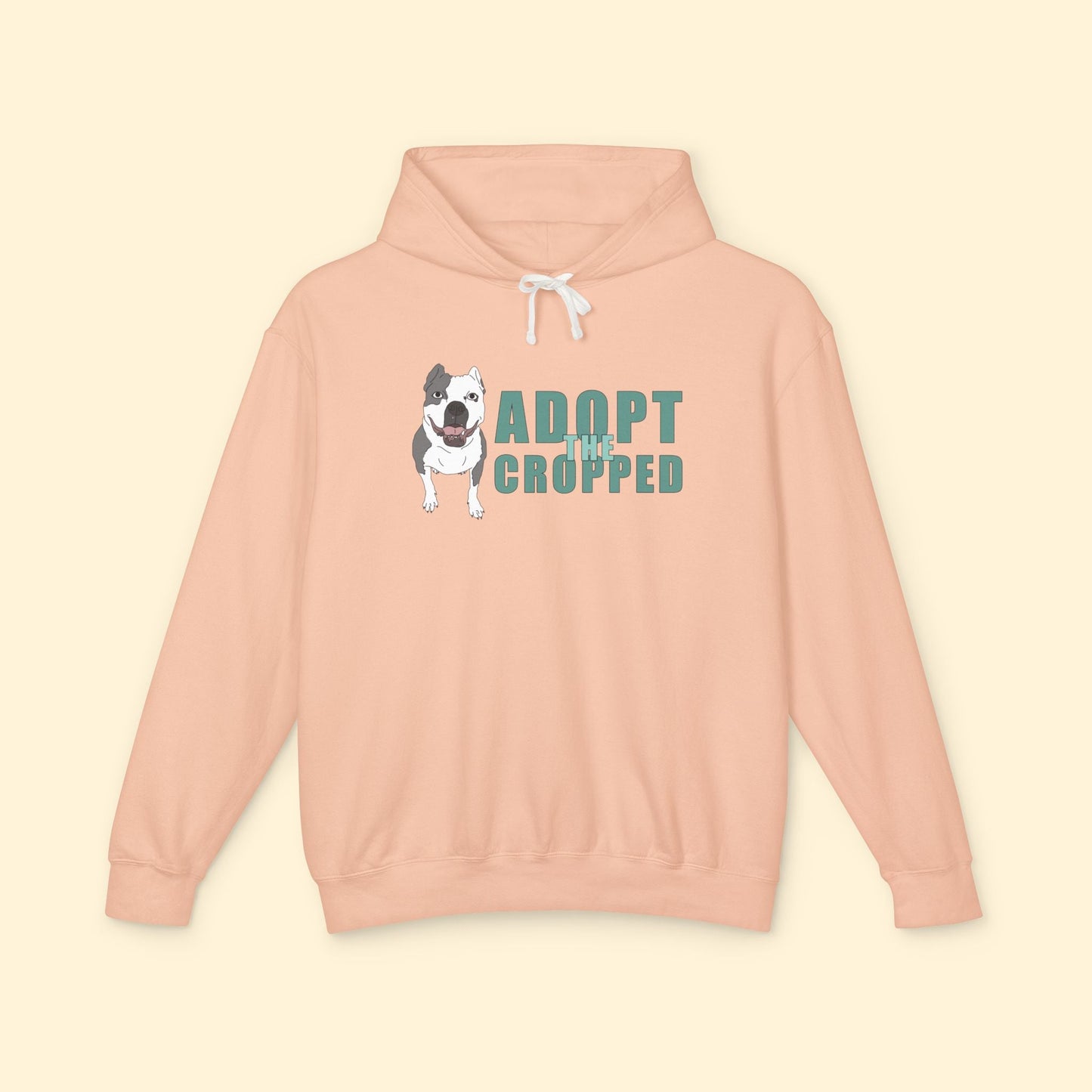 Adopt The Cropped | Lightweight Comfort Colors Hooded Sweatshirt - Detezi Designs - 18597817199636586099