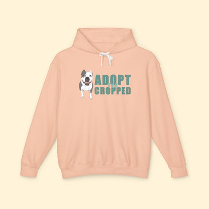 Adopt The Cropped | Lightweight Comfort Colors Hooded Sweatshirt - Detezi Designs - 18597817199636586099