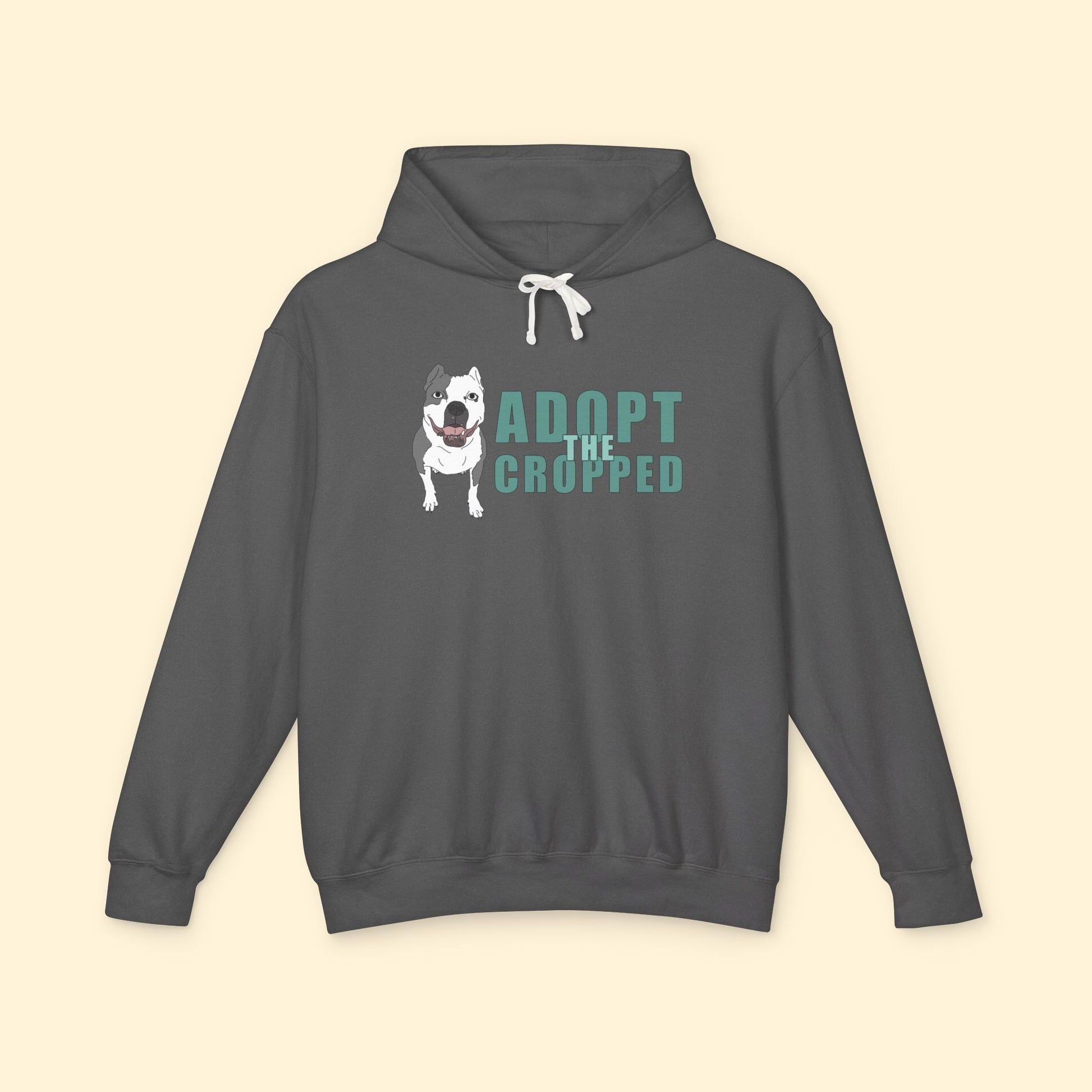 Adopt The Cropped | Lightweight Comfort Colors Hooded Sweatshirt - Detezi Designs - 19432522263782877468