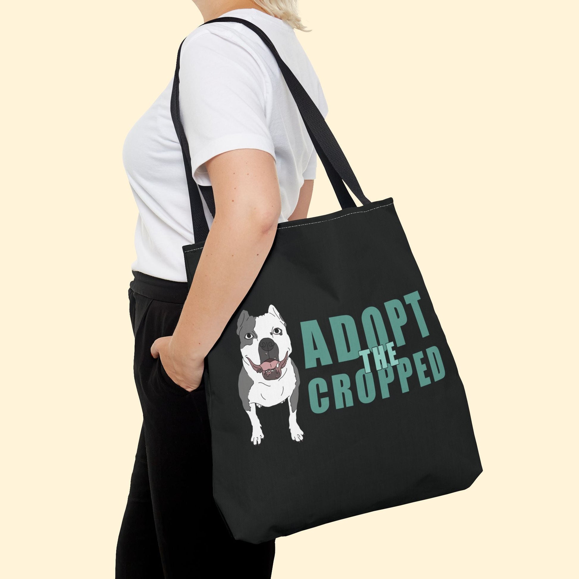 Adopt The Cropped | Tote Bag - Detezi Designs - 26162954907853897961