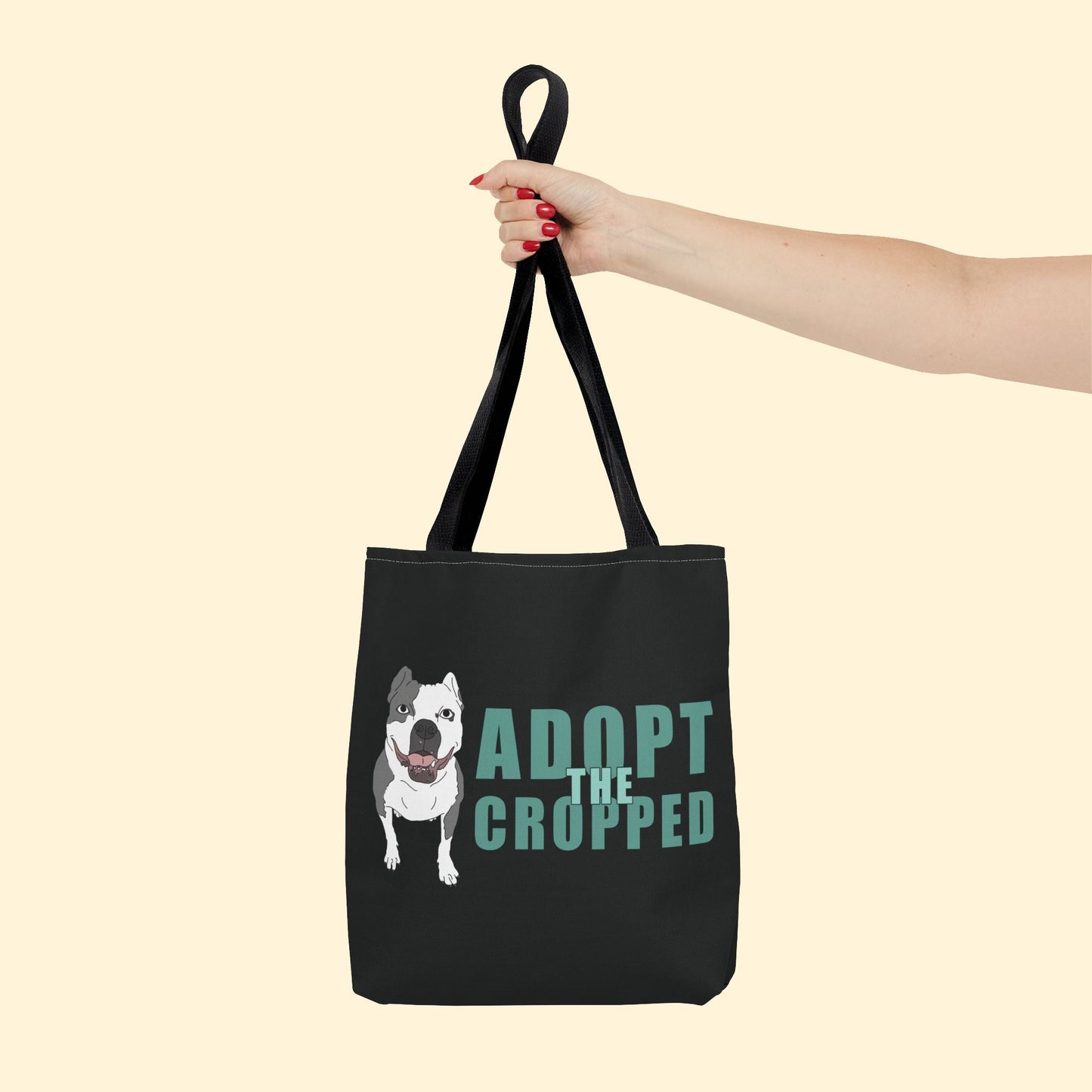 Adopt The Cropped | Tote Bag - Detezi Designs - 26162954907853897961