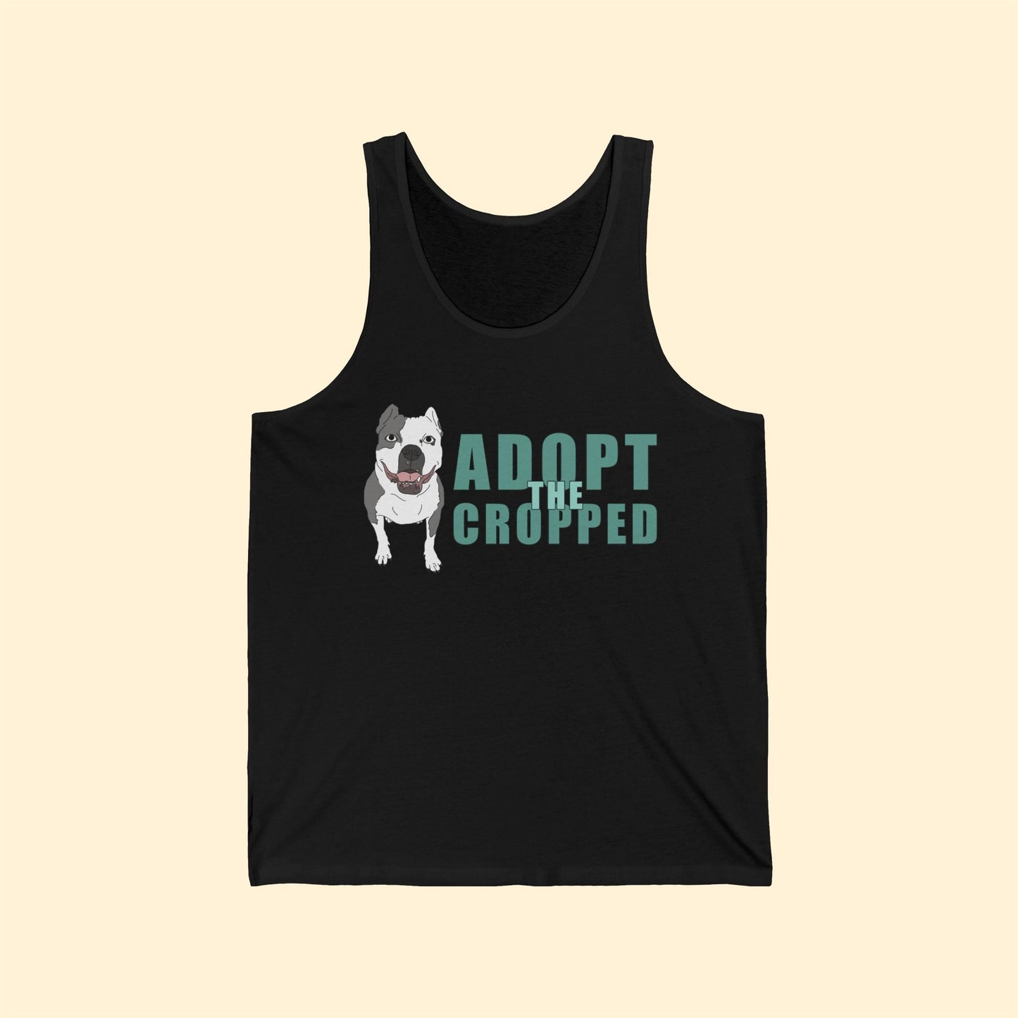 Adopt The Cropped | Unisex Jersey Tank - Detezi Designs - 33340611296970349717