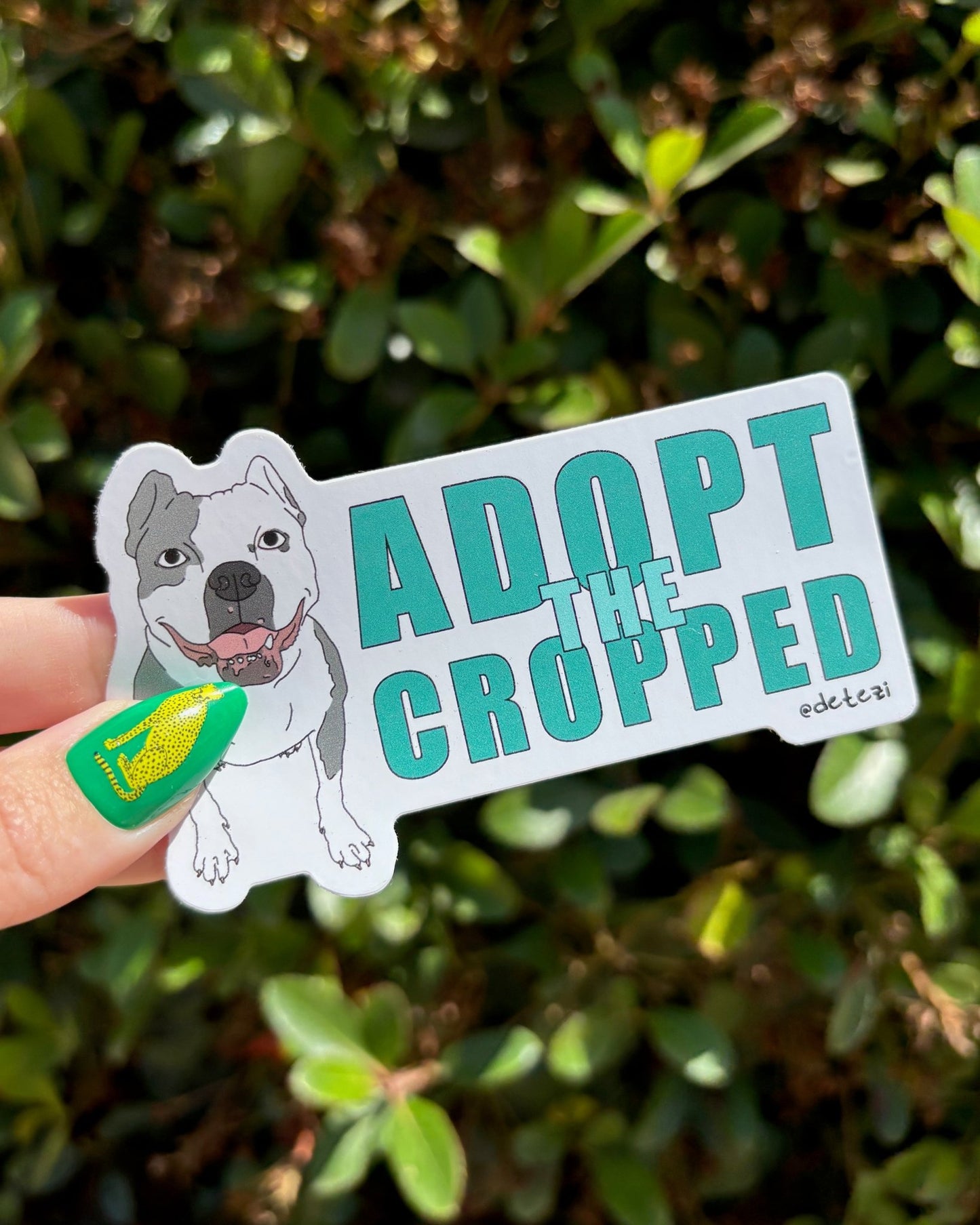 Adopt The Cropped | Vinyl Sticker - Detezi Designs - 