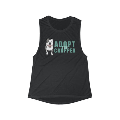 Adopt The Cropped | Women's Flowy Scoop Muscle Tank - Detezi Designs-11989846283872661603