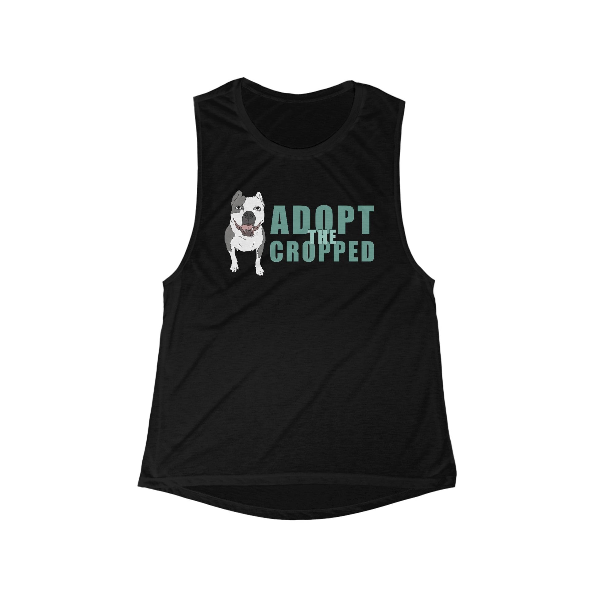 Adopt The Cropped | Women's Flowy Scoop Muscle Tank - Detezi Designs-24401171490167257744