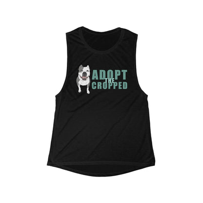 Adopt The Cropped | Women's Flowy Scoop Muscle Tank - Detezi Designs-24401171490167257744