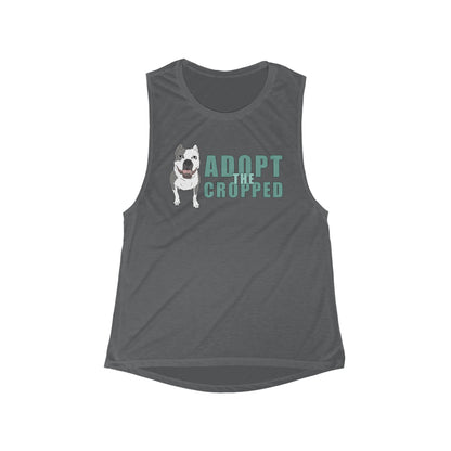 Adopt The Cropped | Women's Flowy Scoop Muscle Tank - Detezi Designs-68916432101385353199