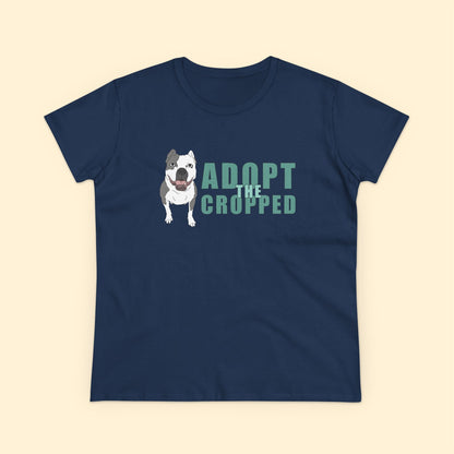 Adopt The Cropped | Women's Midweight Cotton Tee - Detezi Designs - 16287799008317693306