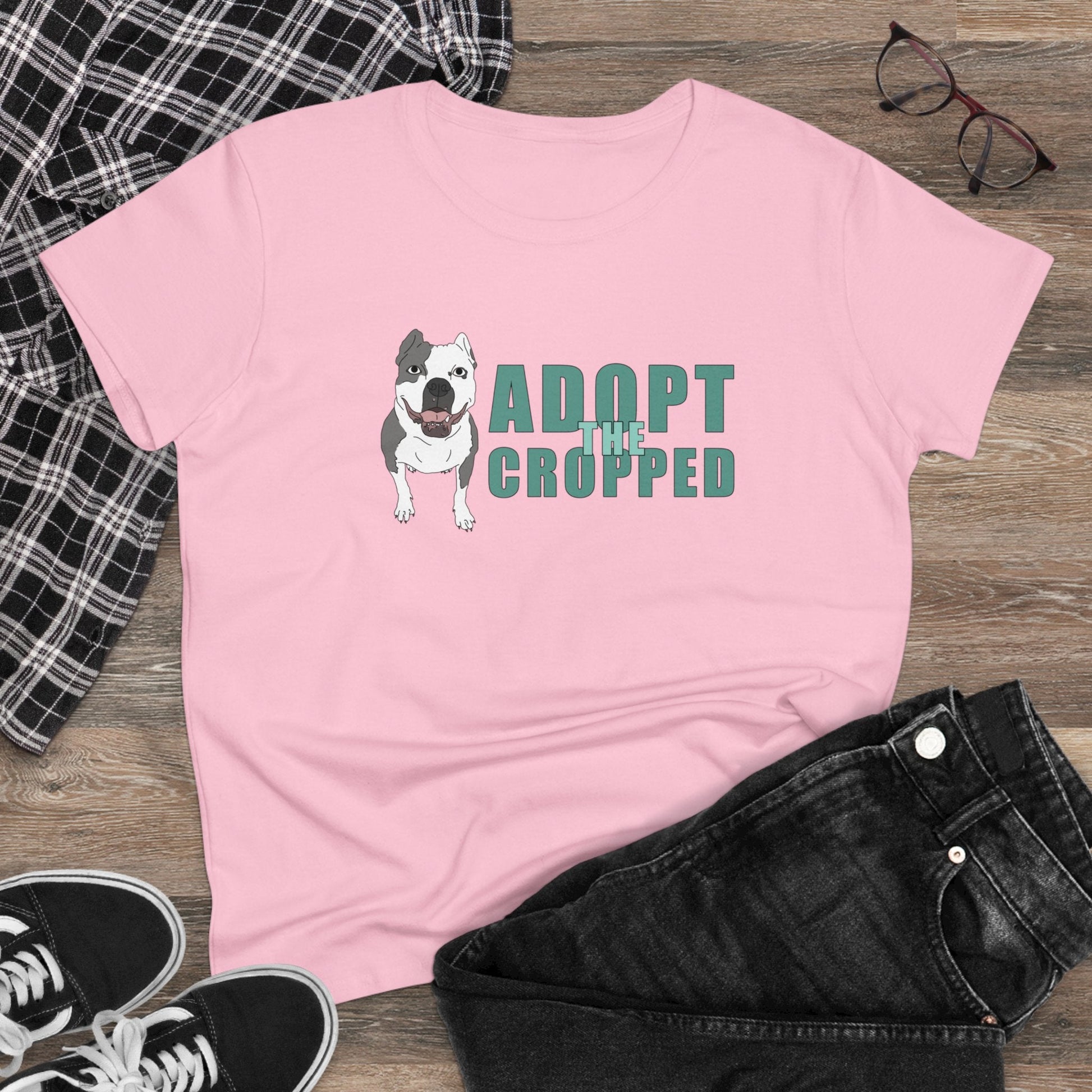 Adopt The Cropped | Women's Midweight Cotton Tee - Detezi Designs - 30926761412657327000