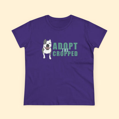 Adopt The Cropped | Women's Midweight Cotton Tee - Detezi Designs - 32376024685013351931