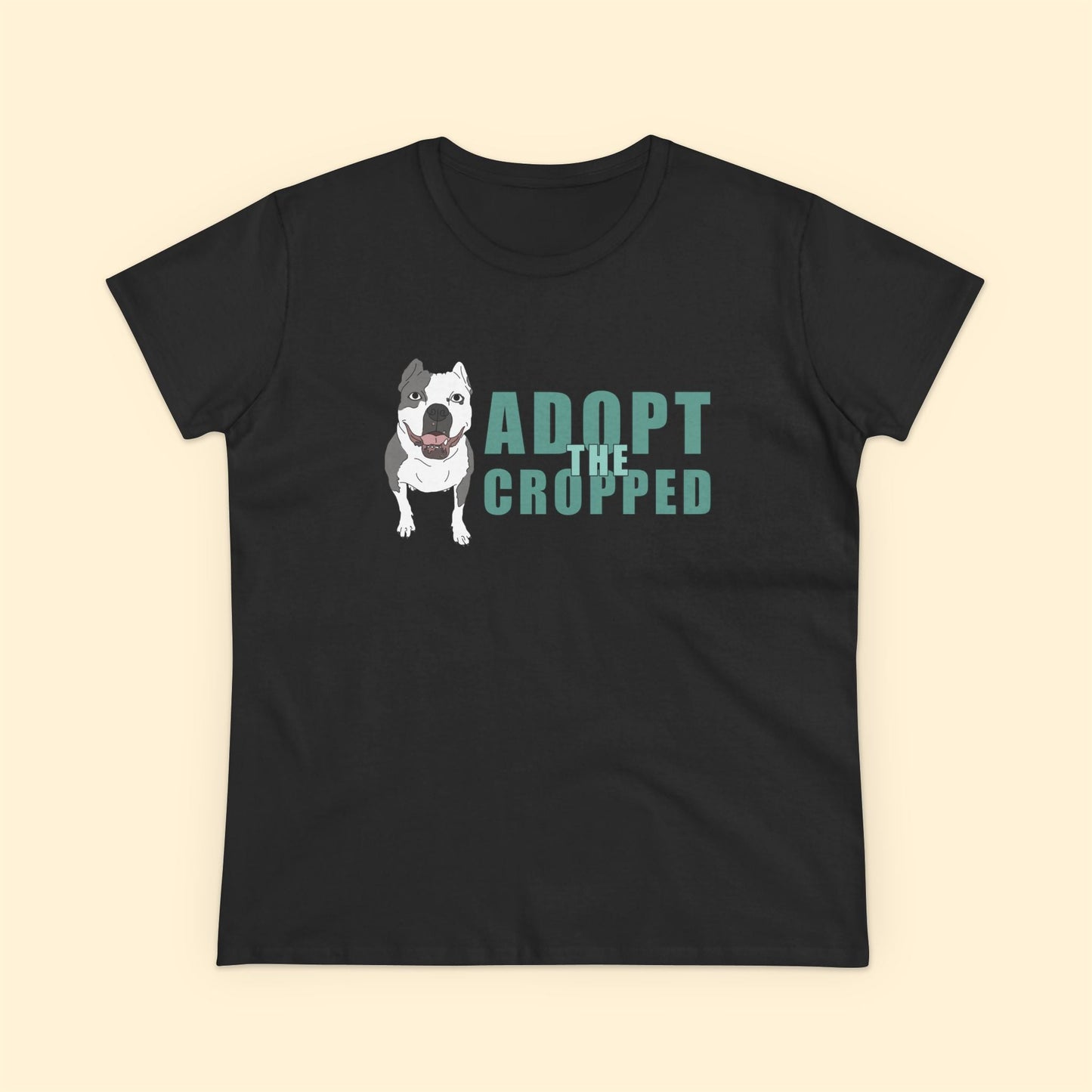 Adopt The Cropped | Women's Midweight Cotton Tee - Detezi Designs - 57998173665877353429