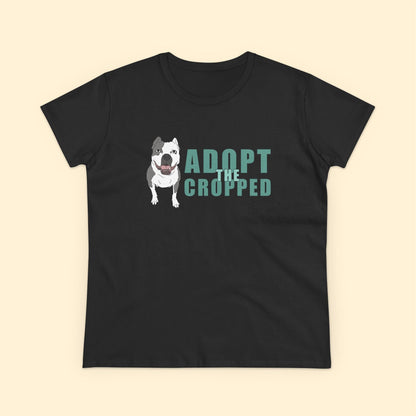 Adopt The Cropped | Women's Midweight Cotton Tee - Detezi Designs - 57998173665877353429