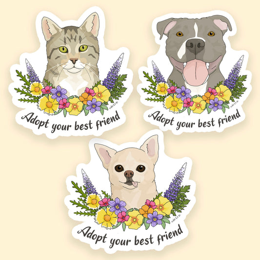 Adopt Your Best Friend | August 2025 Sticker Pack - Detezi Designs - 