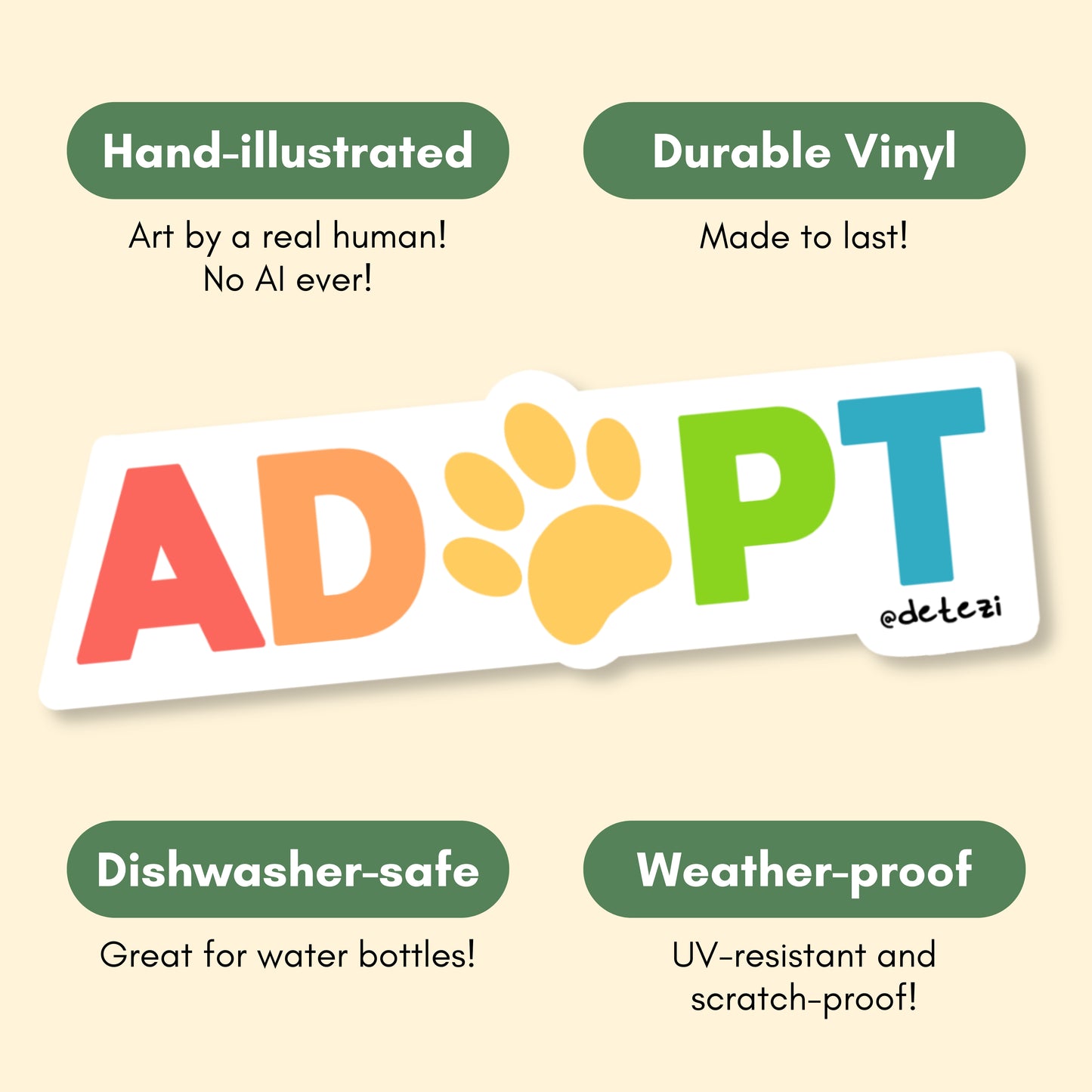 Adopt Rainbow | Vinyl Sticker