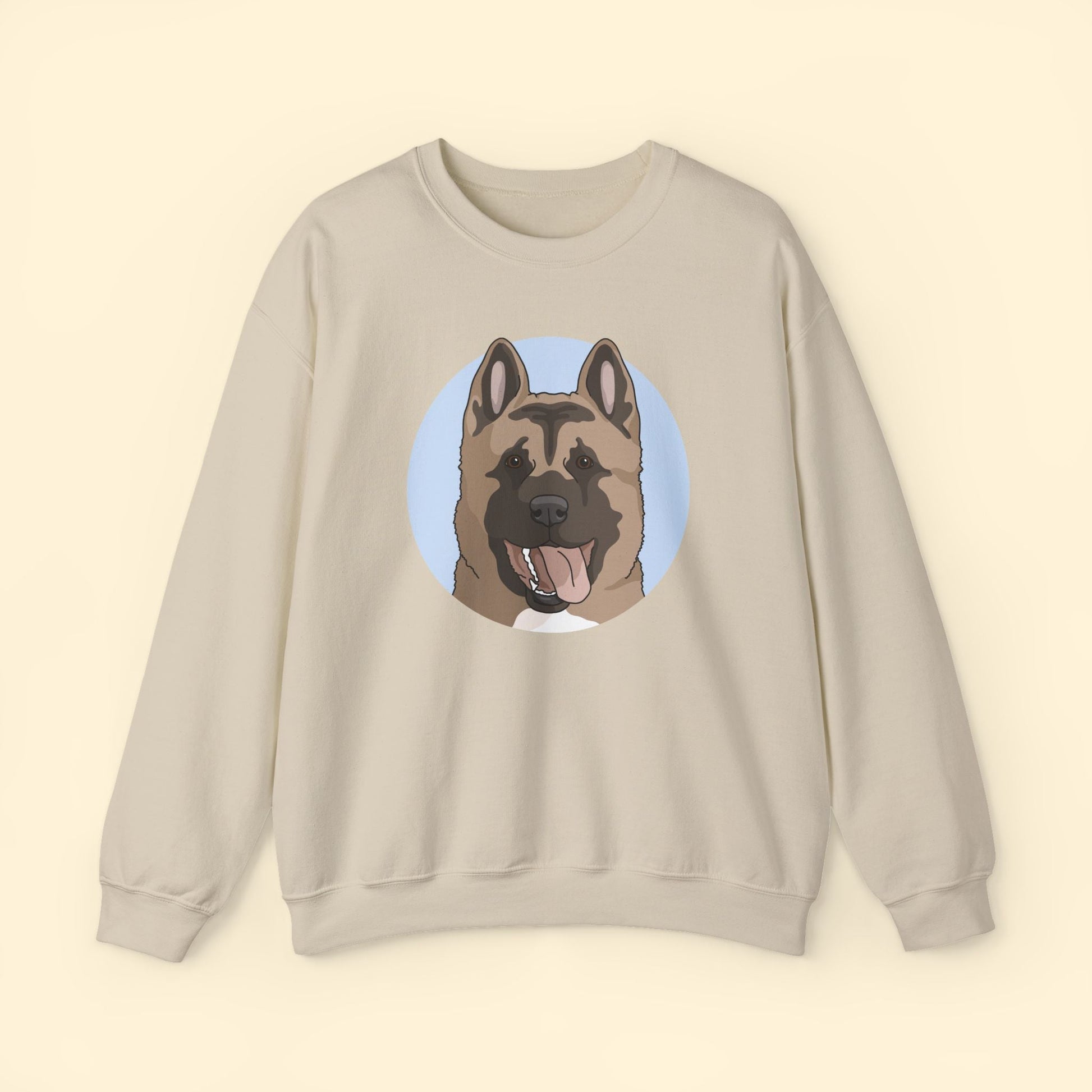 Akita | Crewneck Sweatshirt - Detezi Designs - 16225743534546776305