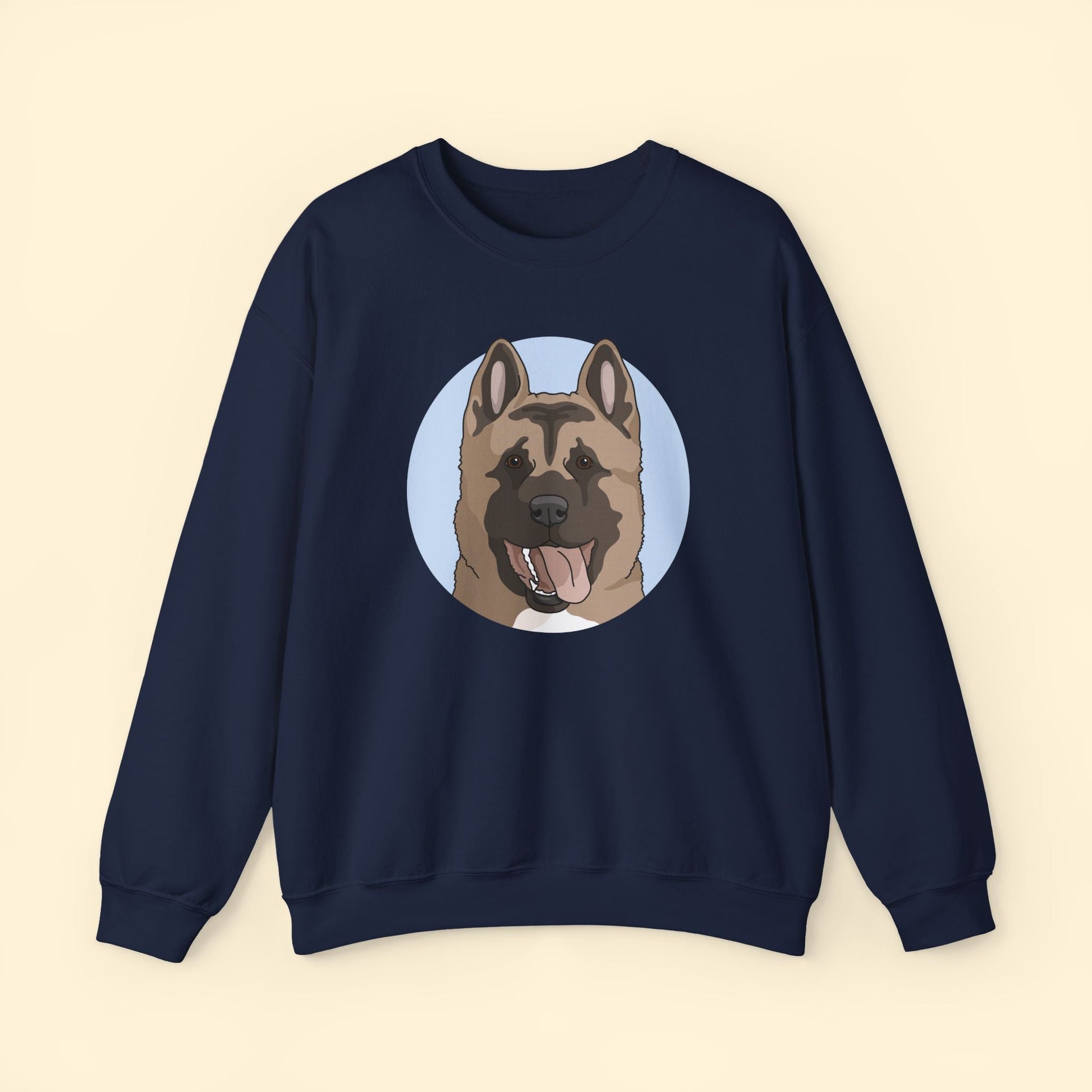 Akita | Crewneck Sweatshirt - Detezi Designs - 22437748062996223770