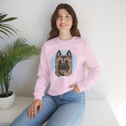 Akita | Crewneck Sweatshirt - Detezi Designs - 52722923246317617689