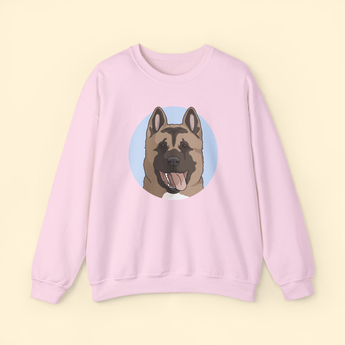 Akita | Crewneck Sweatshirt - Detezi Designs - 52722923246317617689