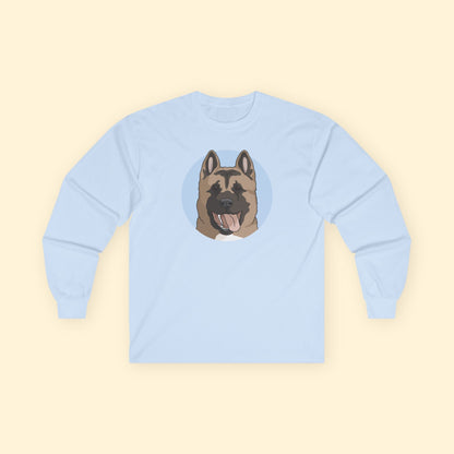 Akita | Long Sleeve Tee - Detezi Designs - 25176936892797584691