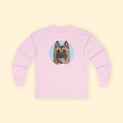 Akita | Long Sleeve Tee - Detezi Designs - 30703838000009548030