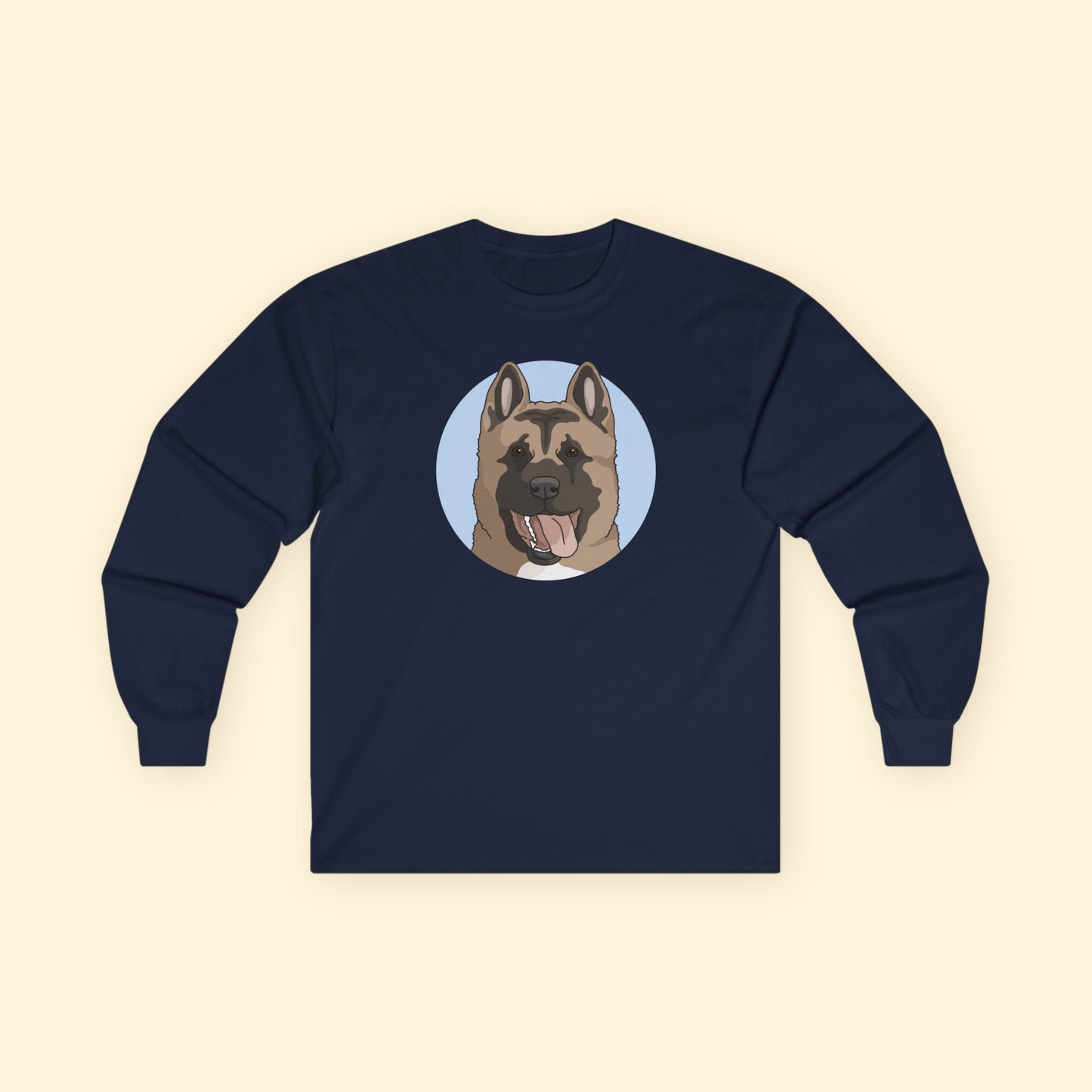Akita | Long Sleeve Tee - Detezi Designs - 32102307560551002706